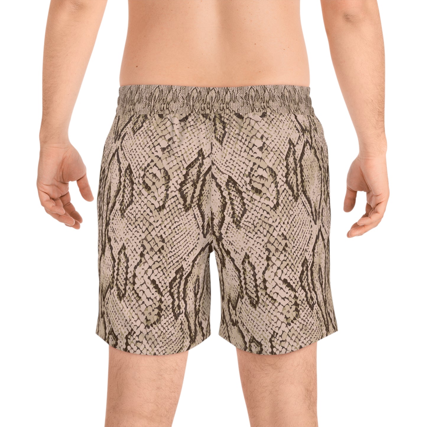 Snake Print Swim Trunks