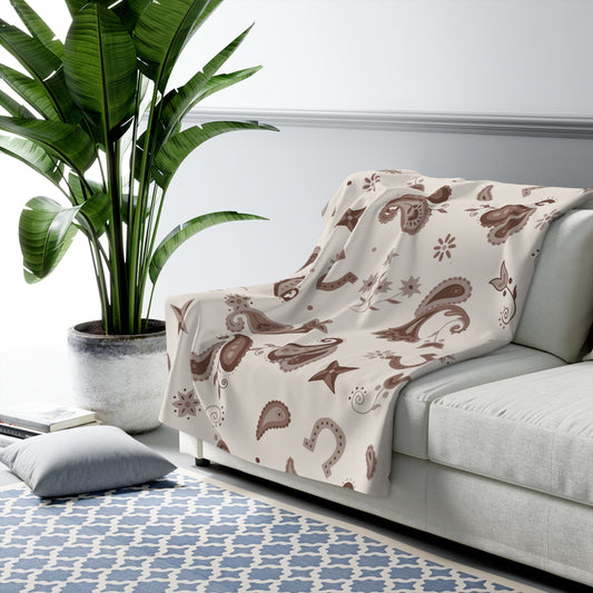 Cozy Neutral Western Throw