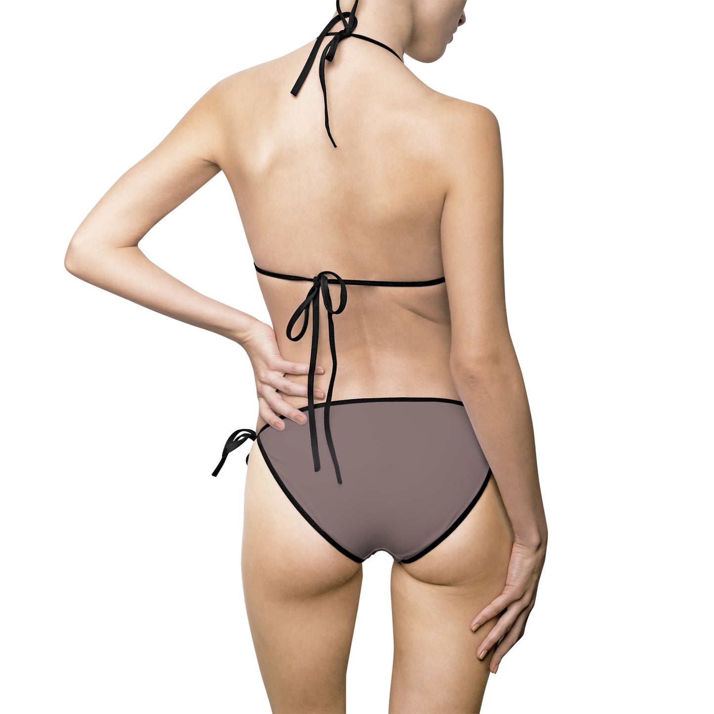 Triangle Bikini Swimsuit Tie-Side Set