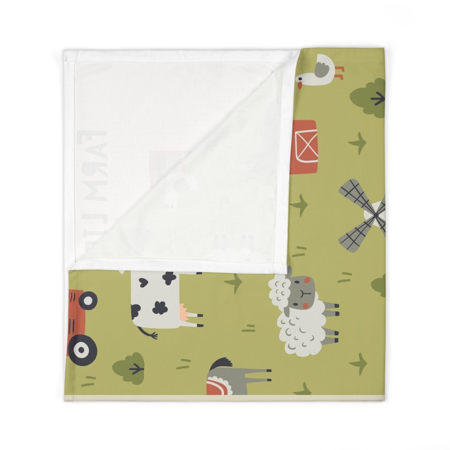 Farm Life Baby Swaddle Blanket
