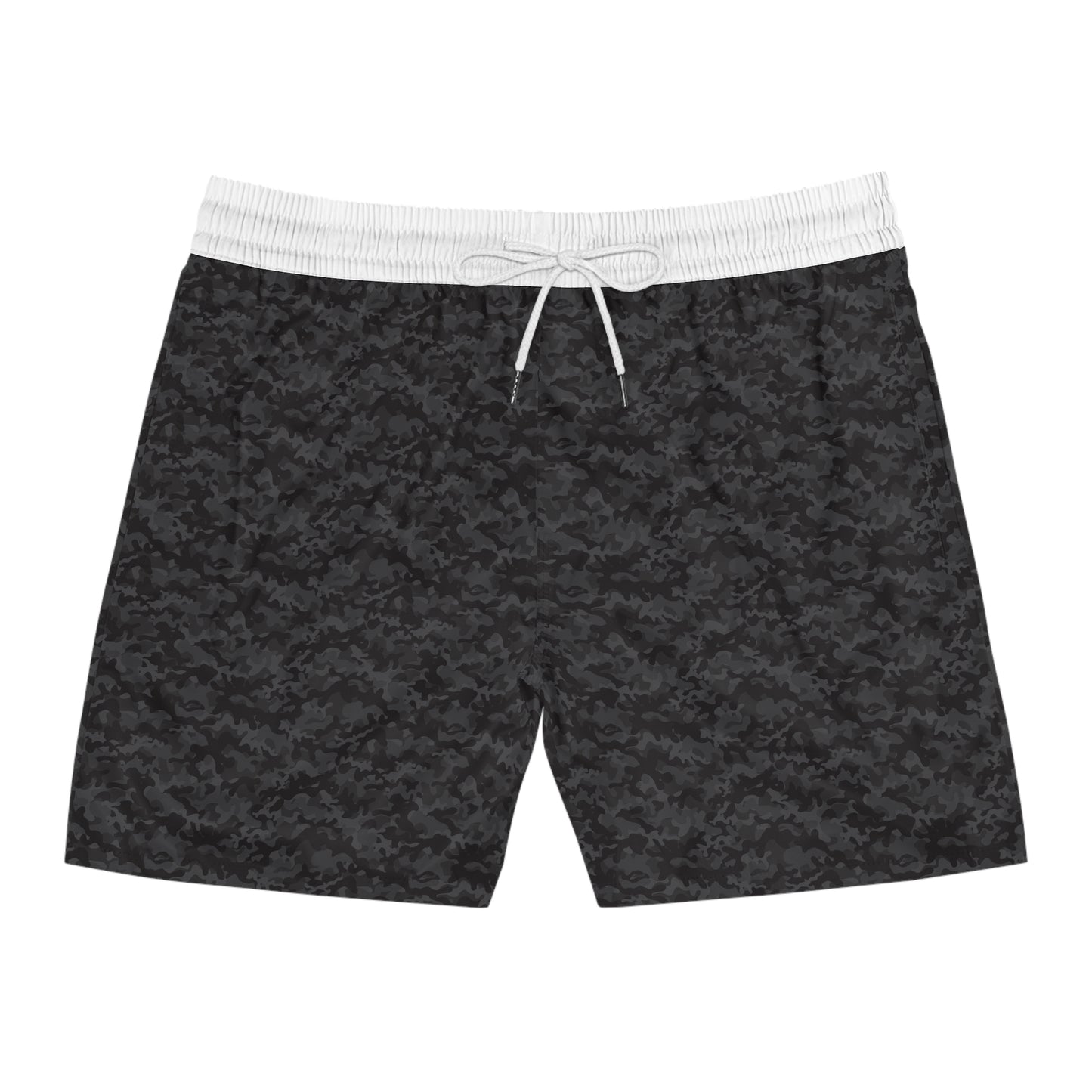 Men's Black Camo Swim Trunks