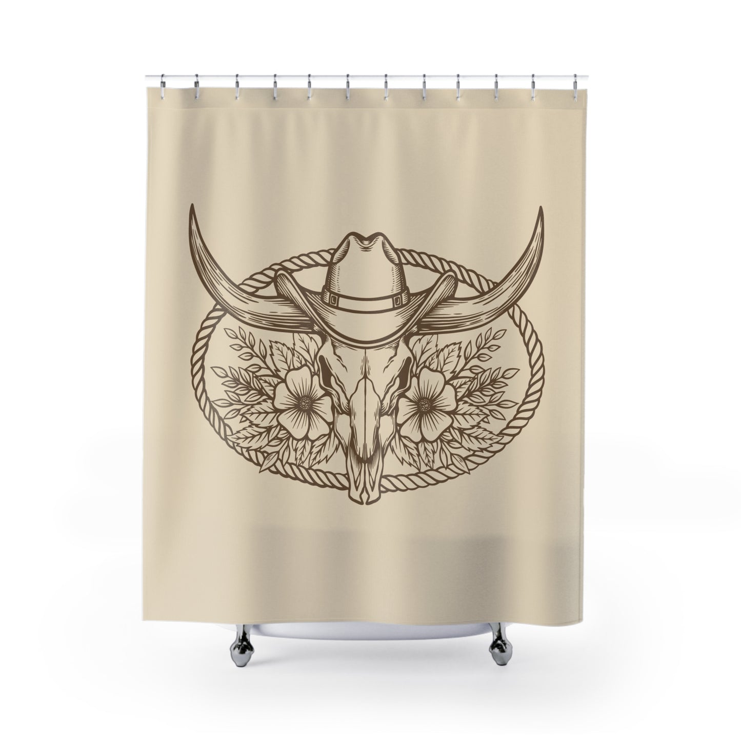 Cowboy Skull Shower Curtain