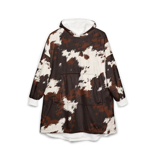 Cowhide Hooded Blanket
