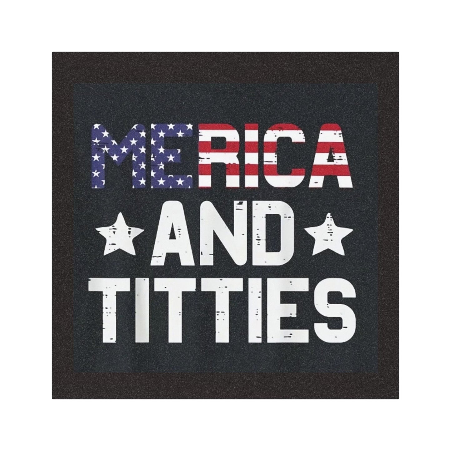 Car Magnet “Merica and Titties”