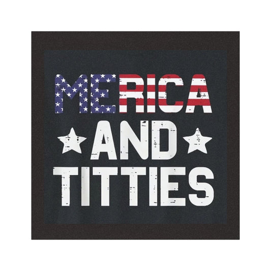 Car Magnet “Merica and Titties”