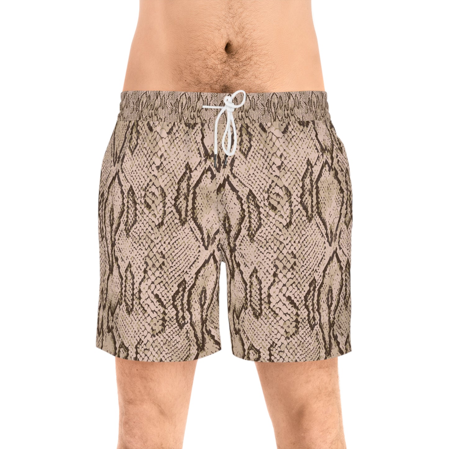 Snake Print Swim Trunks