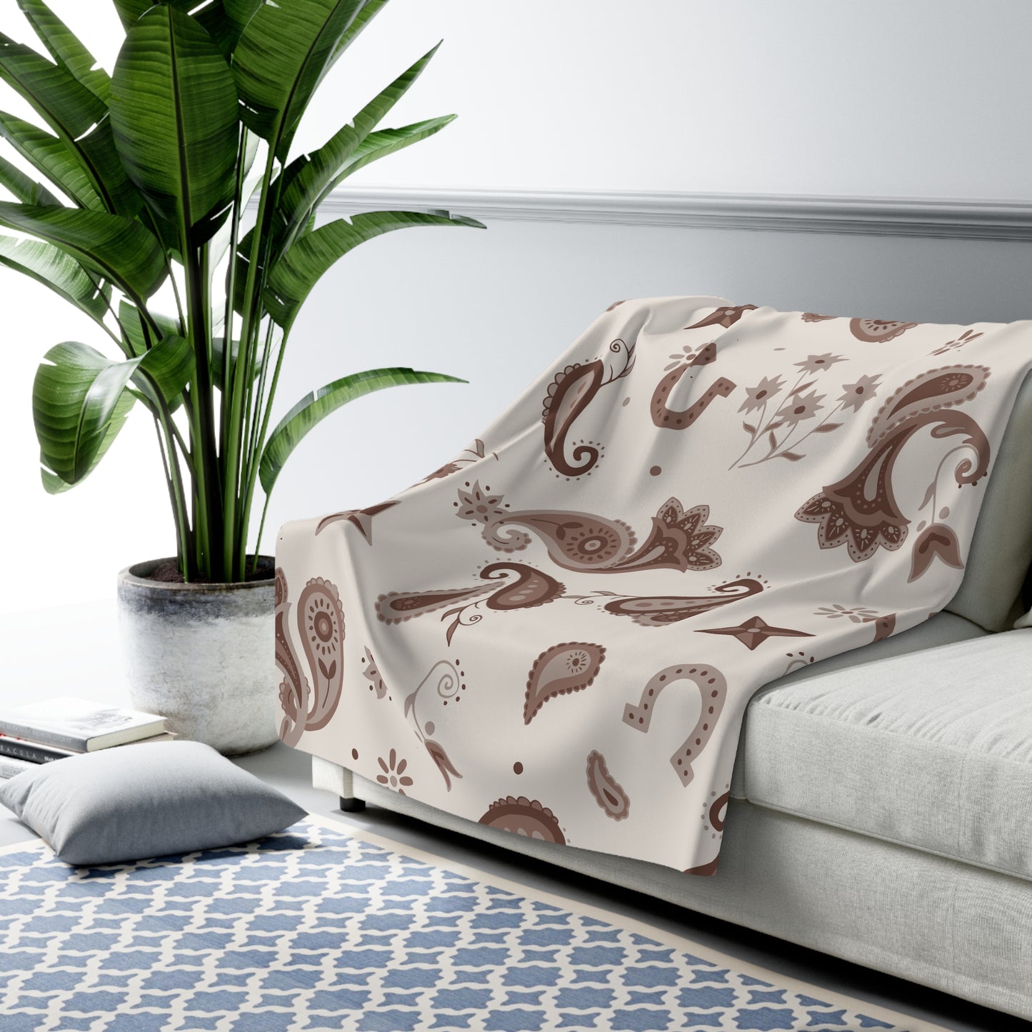 Cozy Neutral Western Throw