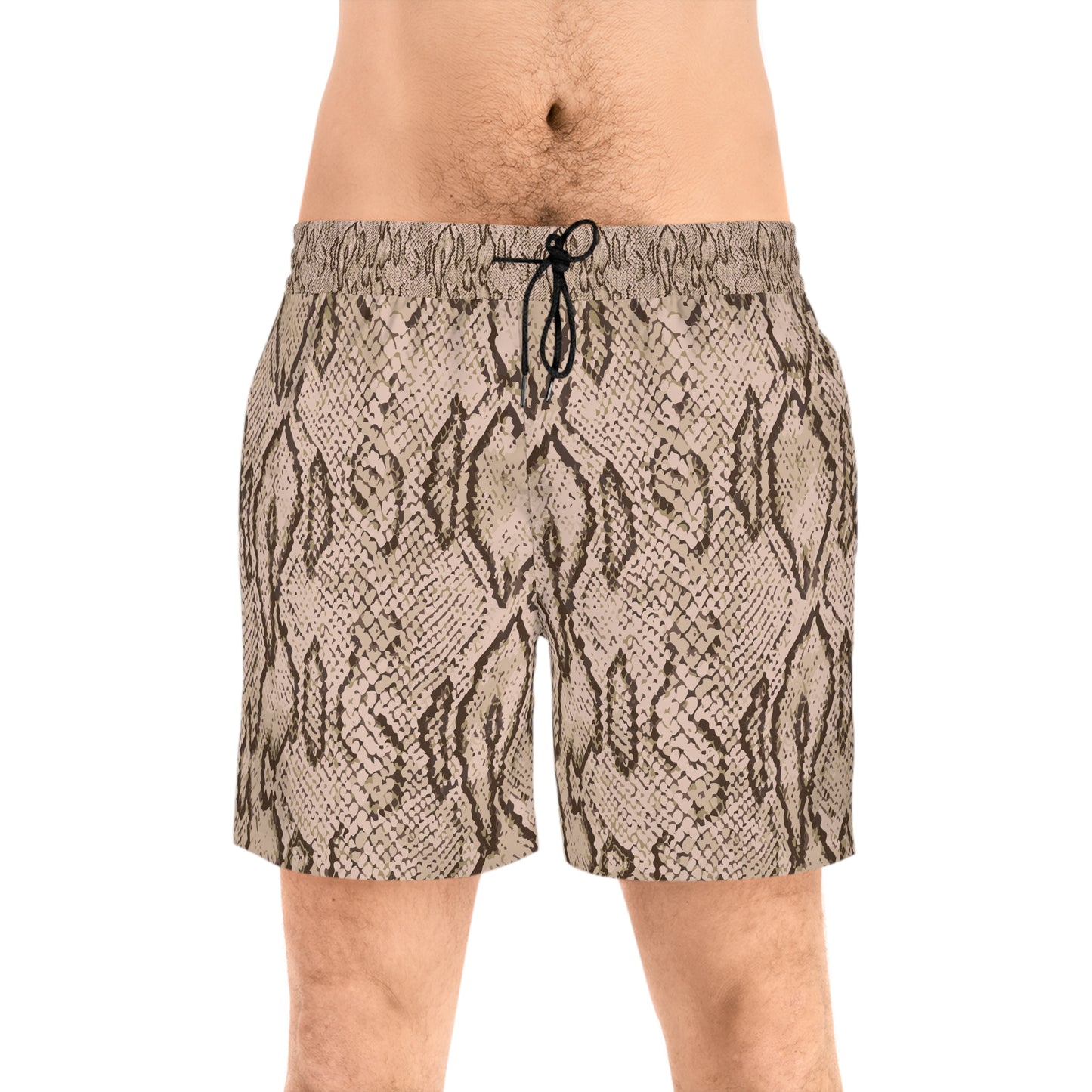 Snake Print Swim Trunks
