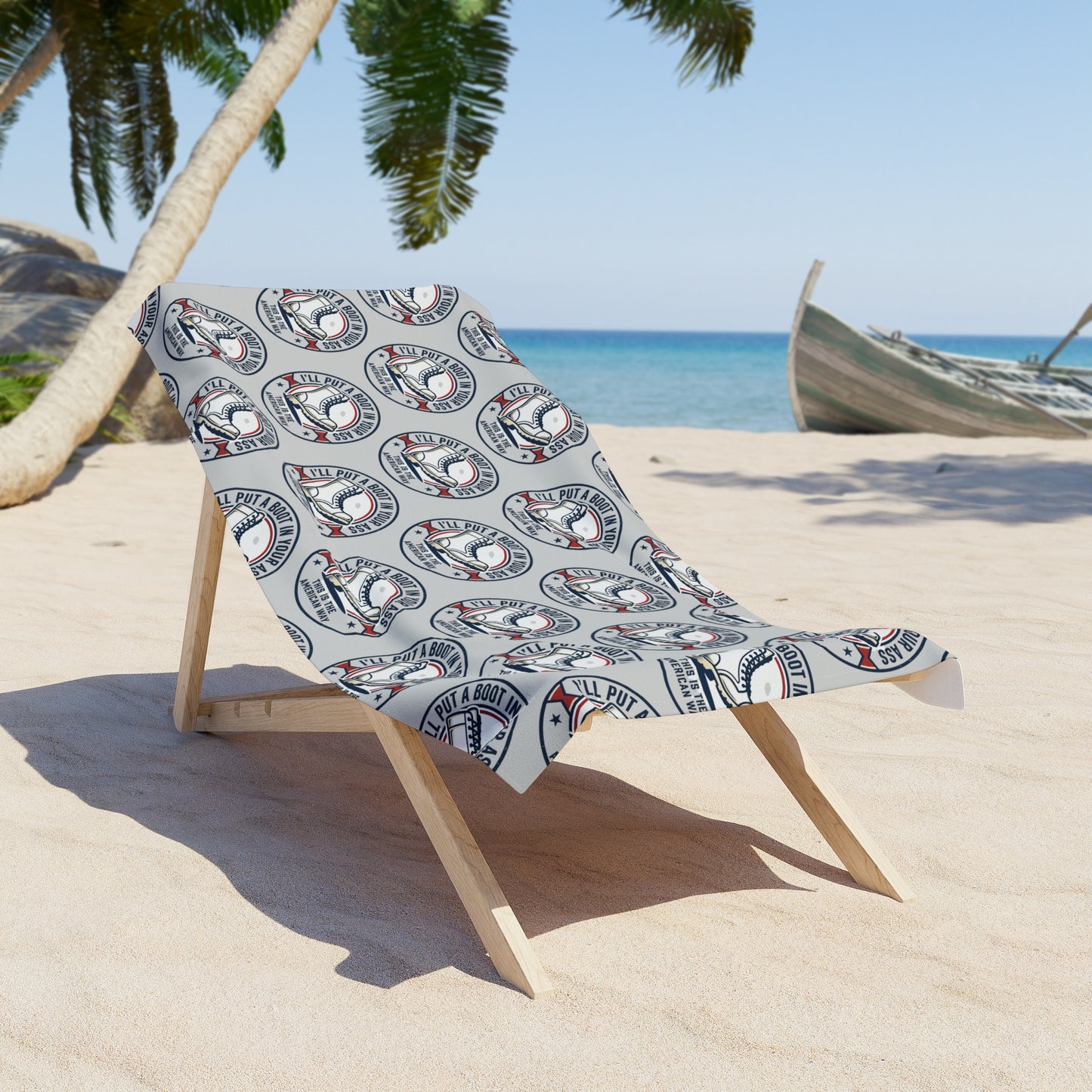 Nautical Whale Beach Towel