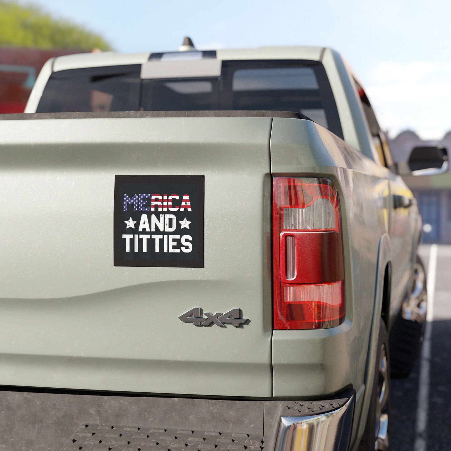 Car Magnet “Merica and Titties”