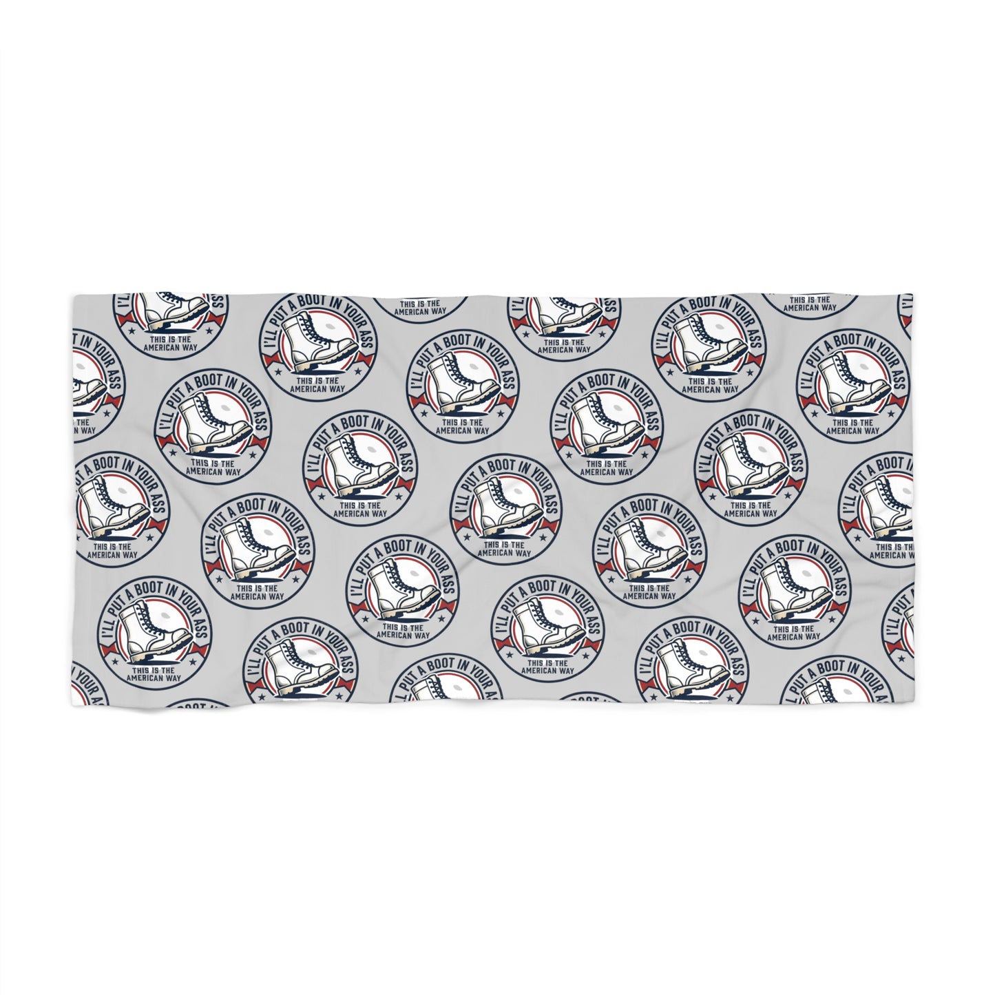 Nautical Whale Beach Towel