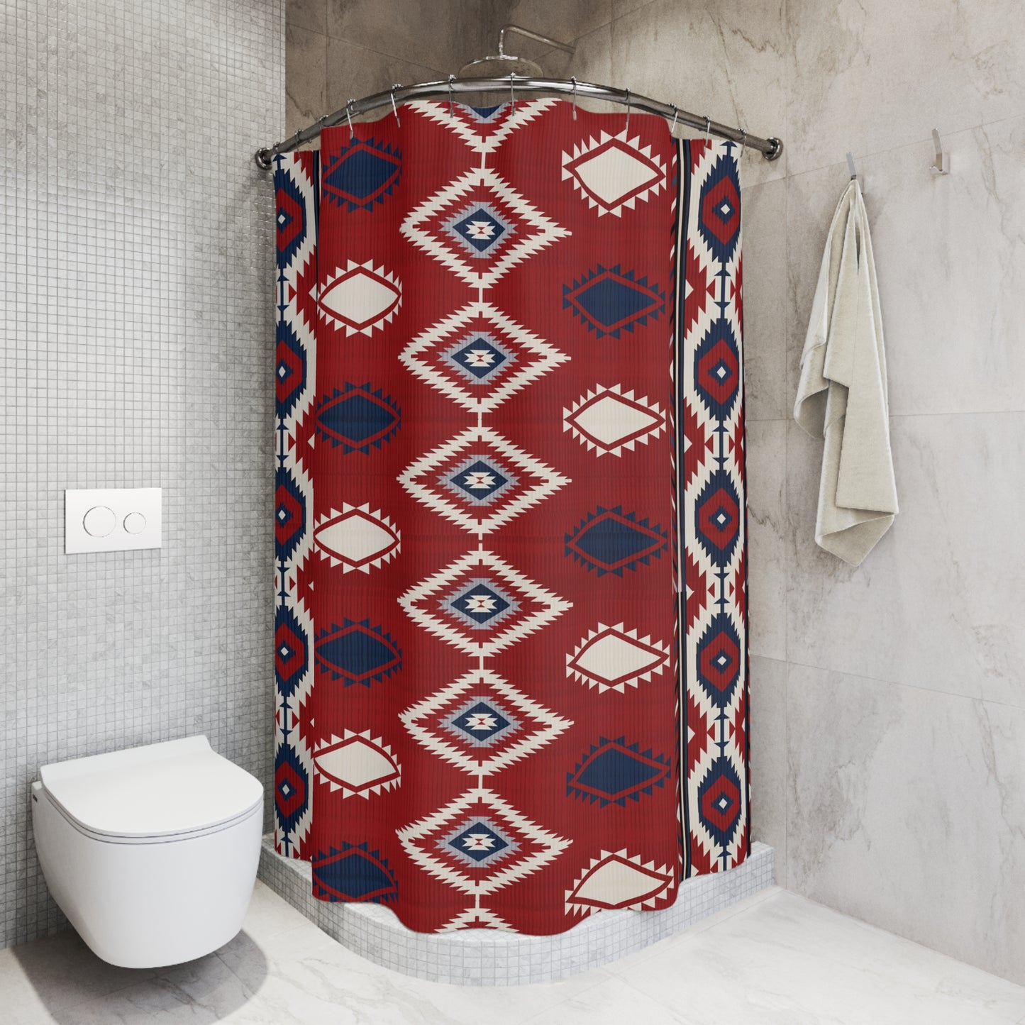 Southwest Aztec Pattern Shower Curtain