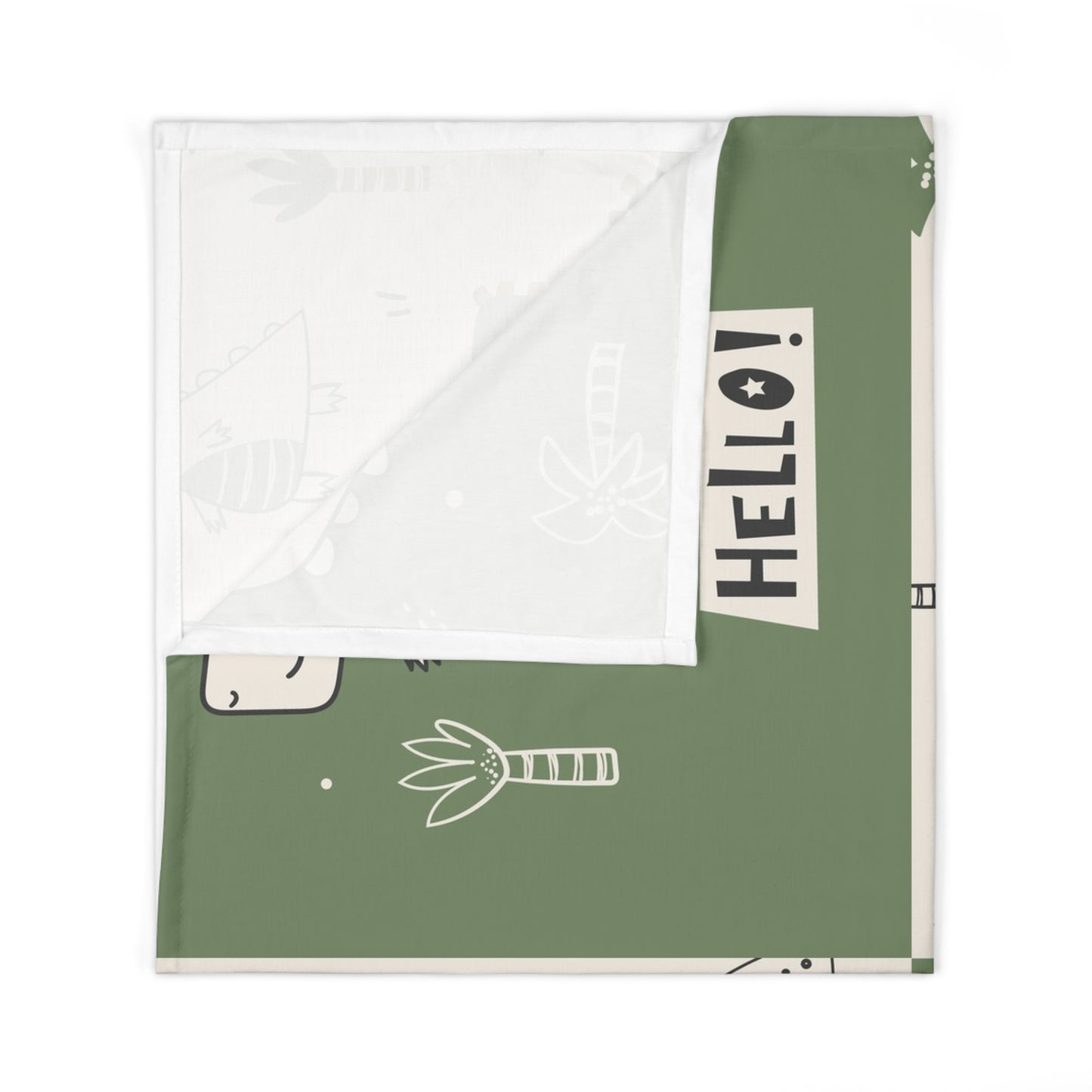Hello Dino Baby Swaddle Blanket for Newborns