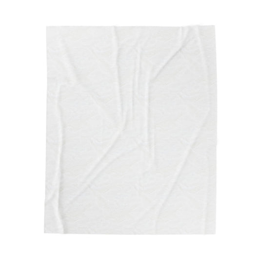 Boho Bull Skull Velveteen Throw Blanket