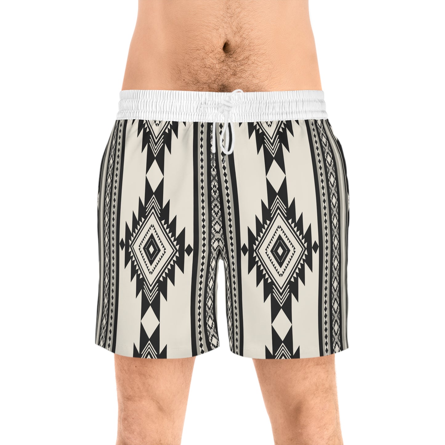 Aztec Stripe Swim Trunks