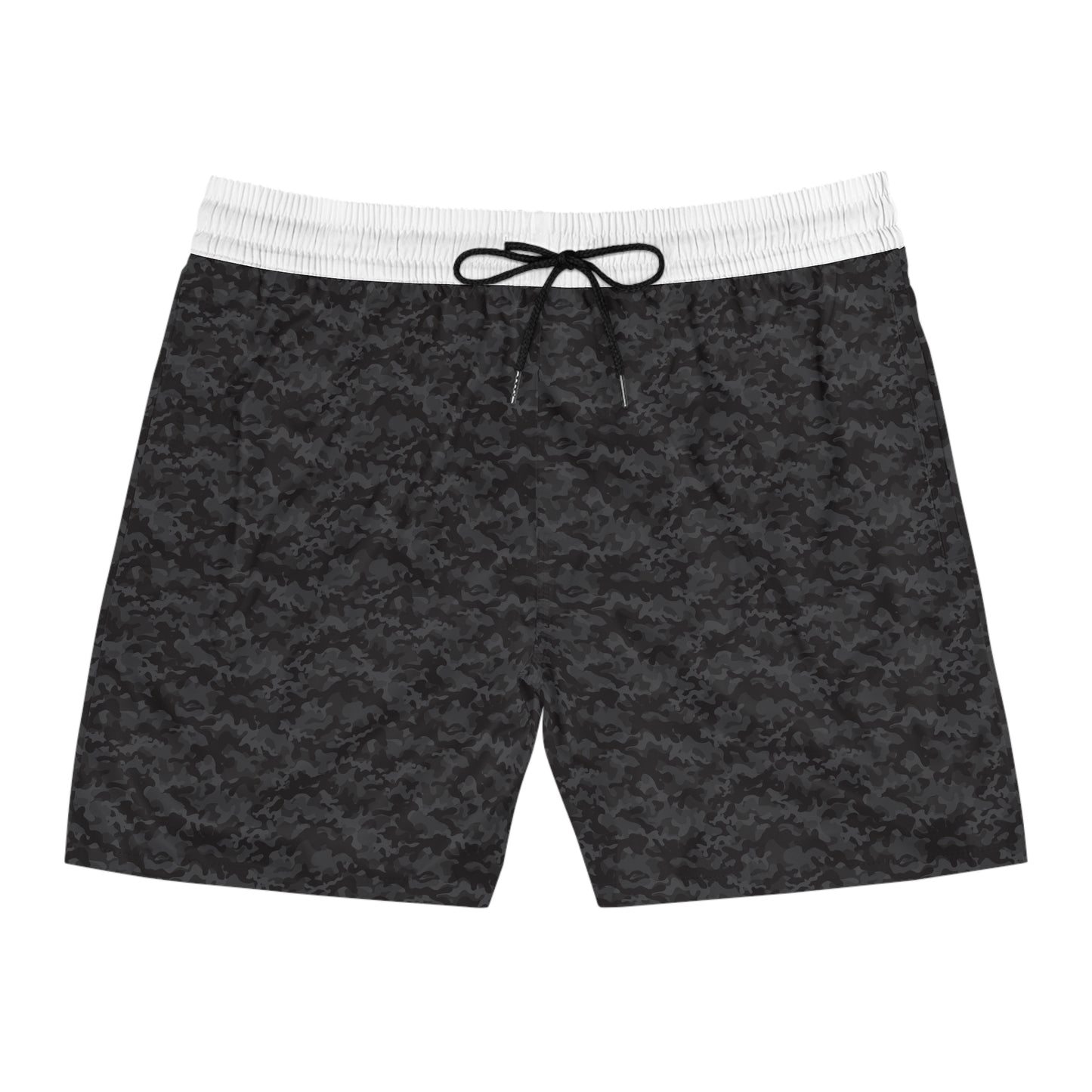 Men's Black Camo Swim Trunks